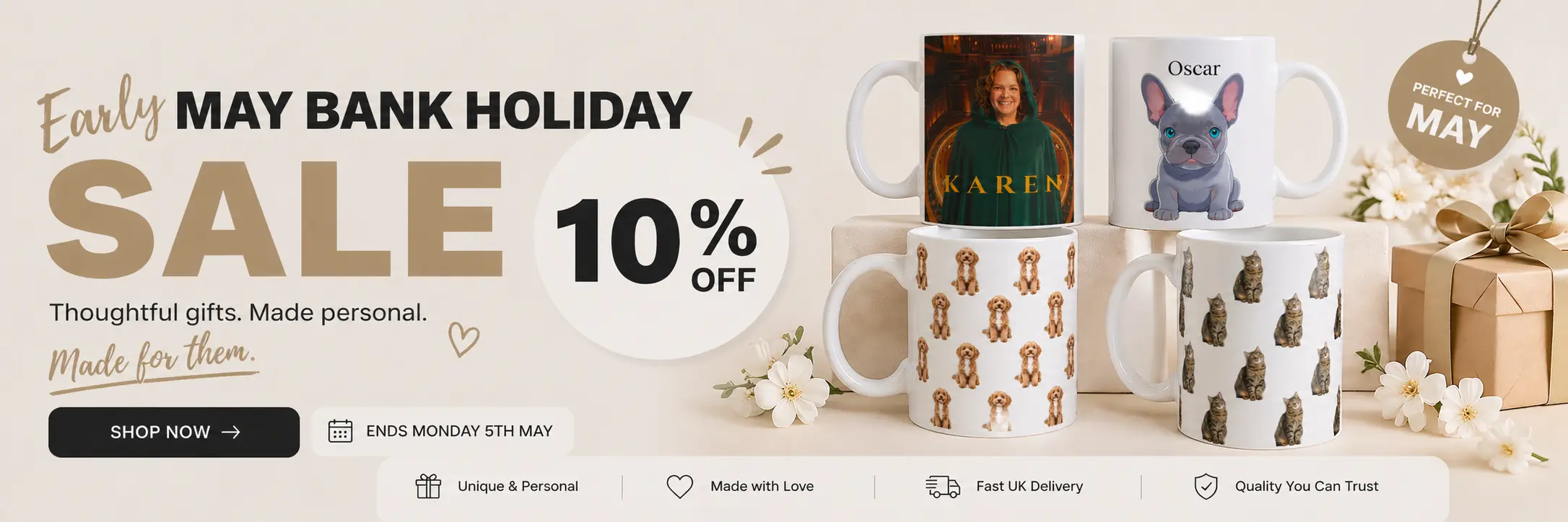 Early May Bank Holiday Sale banner